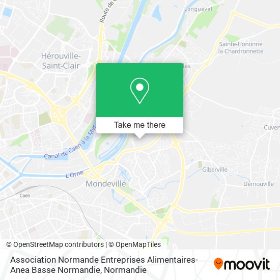 Mapa Association Normande Entreprises Alimentaires-Anea Basse Normandie