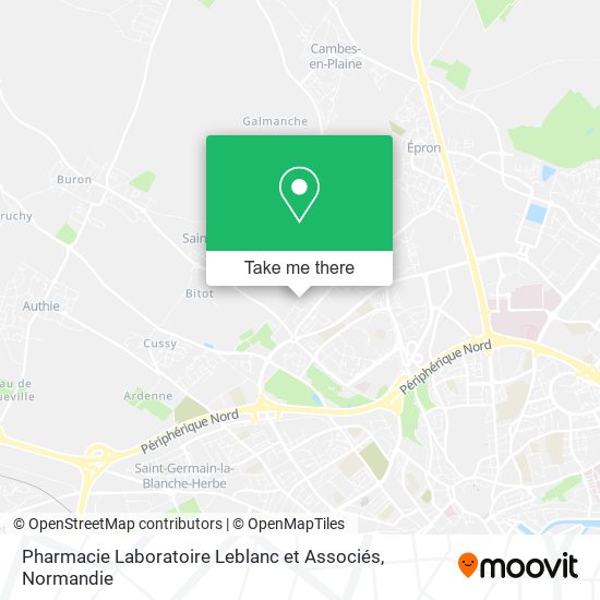 Mapa Pharmacie Laboratoire Leblanc et Associés