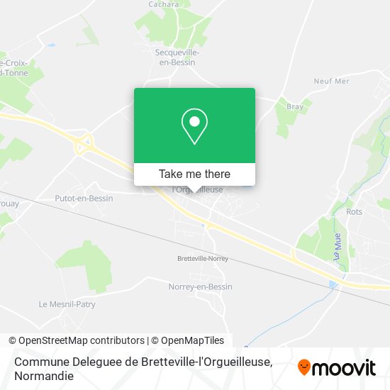 Commune Deleguee de Bretteville-l'Orgueilleuse map