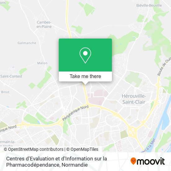 Centres d'Evaluation et d'Information sur la Pharmacodépendance map