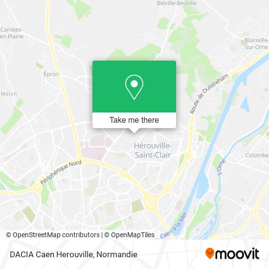 Mapa DACIA Caen Herouville