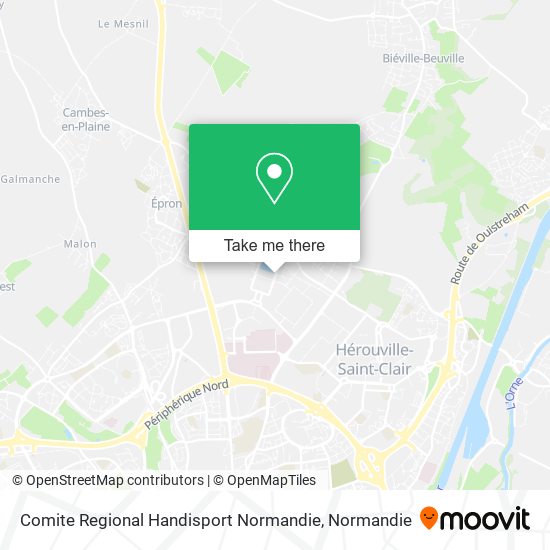 Comite Regional Handisport Normandie map