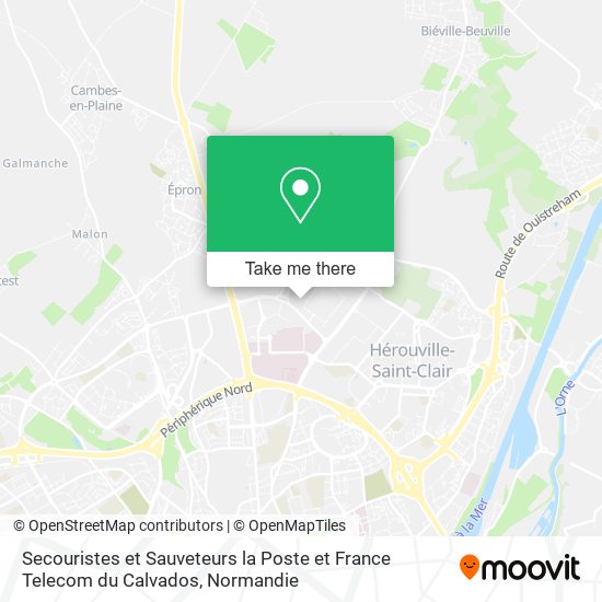 Secouristes et Sauveteurs la Poste et France Telecom du Calvados map