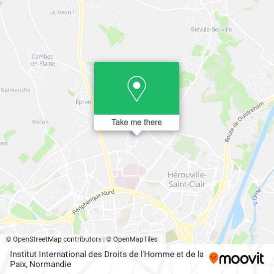 Institut International des Droits de l'Homme et de la Paix map