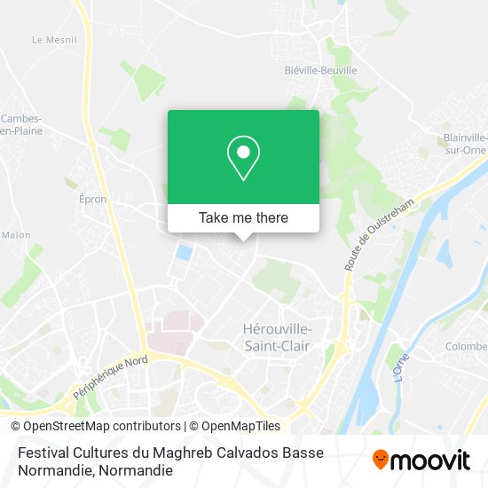 Festival Cultures du Maghreb Calvados Basse Normandie map