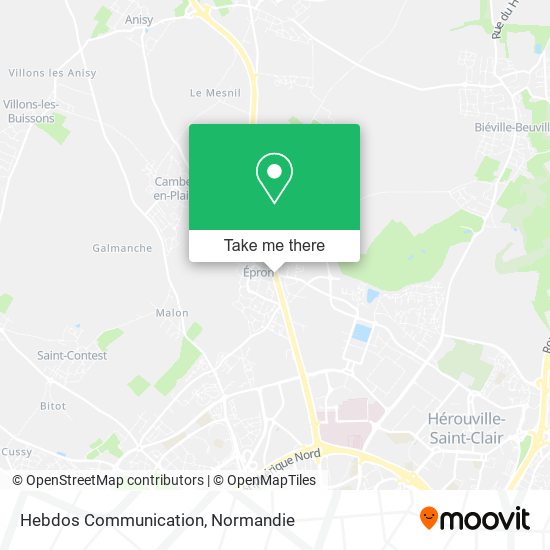 Hebdos Communication map