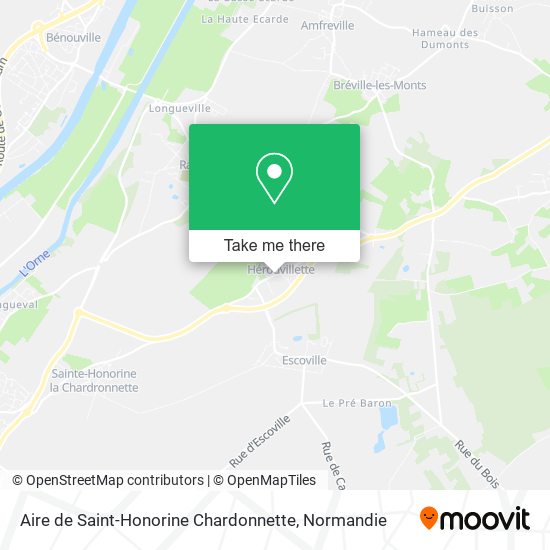Aire de Saint-Honorine Chardonnette map