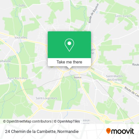 Mapa 24 Chemin de la Cambette