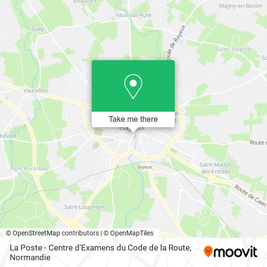 Mapa La Poste - Centre d'Examens du Code de la Route