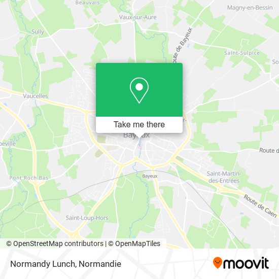 Normandy Lunch map