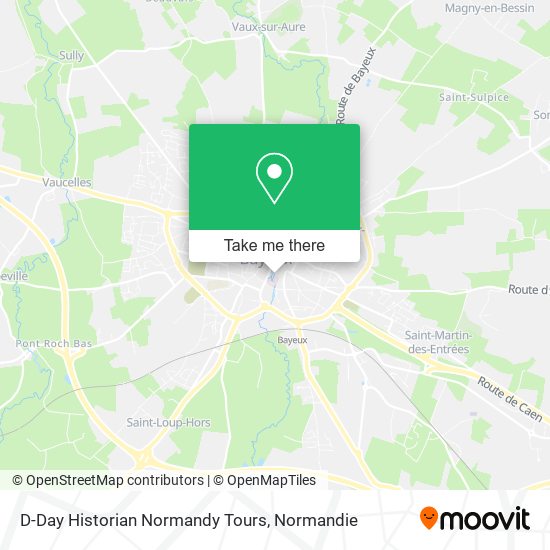 Mapa D-Day Historian Normandy Tours