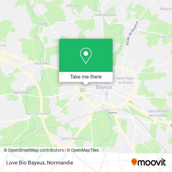 Mapa Love Bio Bayeux