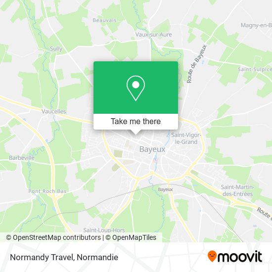 Normandy Travel map