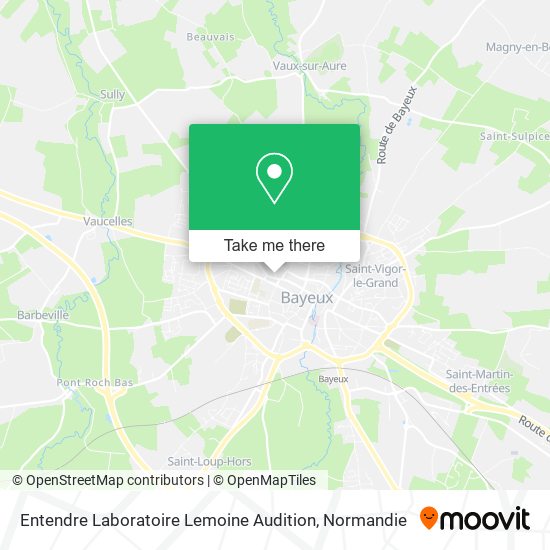 Entendre Laboratoire Lemoine Audition map