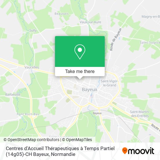 Centres d'Accueil Thérapeutiques à Temps Partiel (14g05)-CH Bayeux map