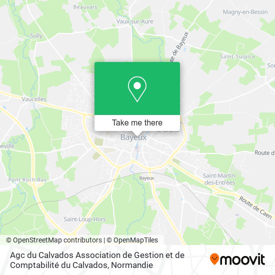 Mapa Agc du Calvados Association de Gestion et de Comptabilité du Calvados