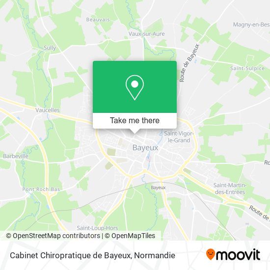 Cabinet Chiropratique de Bayeux map