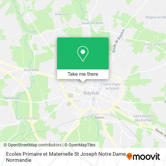 Mapa Ecoles Primaire et Maternelle St Joseph Notre Dame