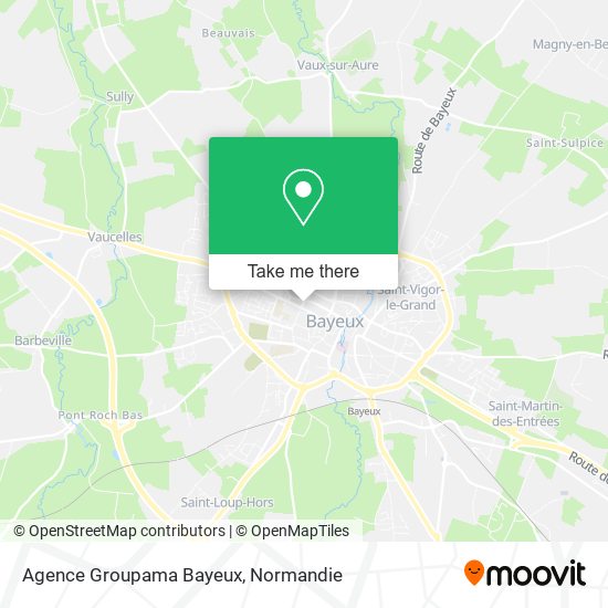 Mapa Agence Groupama Bayeux