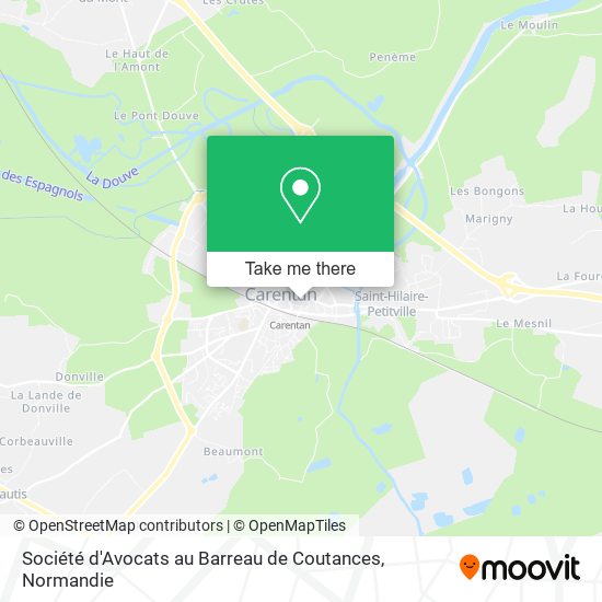 Mapa Société d'Avocats au Barreau de Coutances