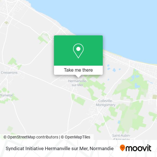 Mapa Syndicat Initiative Hermanville sur Mer