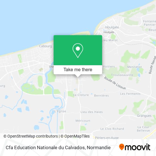 Cfa Education Nationale du Calvados map