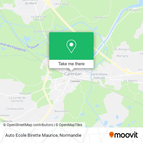 Auto Ecole Birette Maurice map
