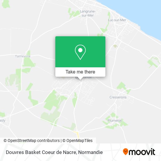 Mapa Douvres Basket Coeur de Nacre
