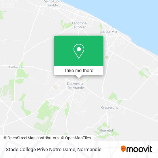 Stade College Prive Notre Dame map