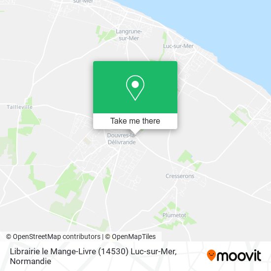 Librairie le Mange-Livre (14530) Luc-sur-Mer map