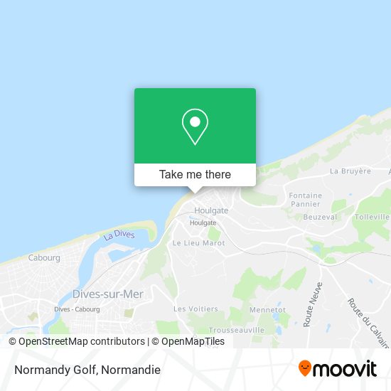 Normandy Golf map