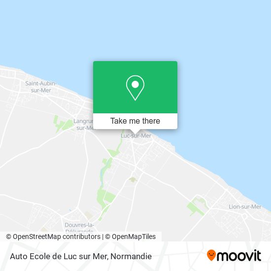 Mapa Auto Ecole de Luc sur Mer