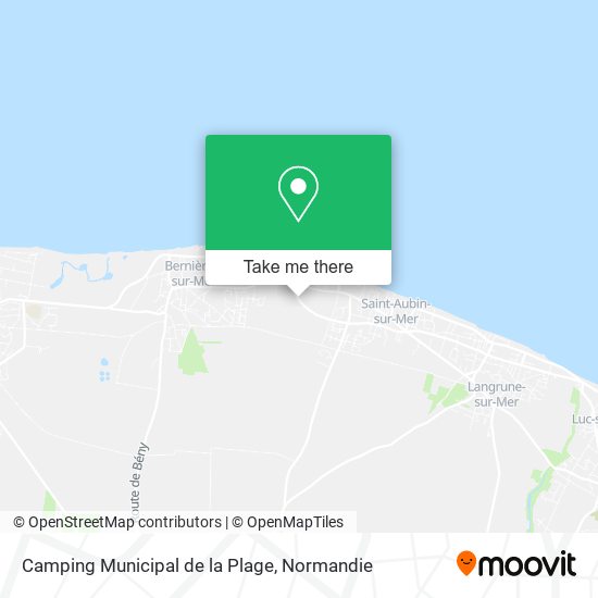 Mapa Camping Municipal de la Plage