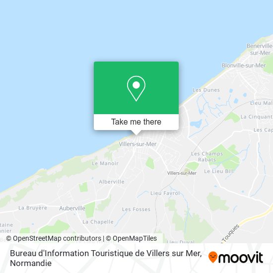 Bureau d'Information Touristique de Villers sur Mer map