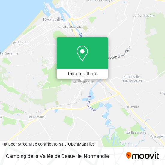 Camping de la Vallée de Deauville map