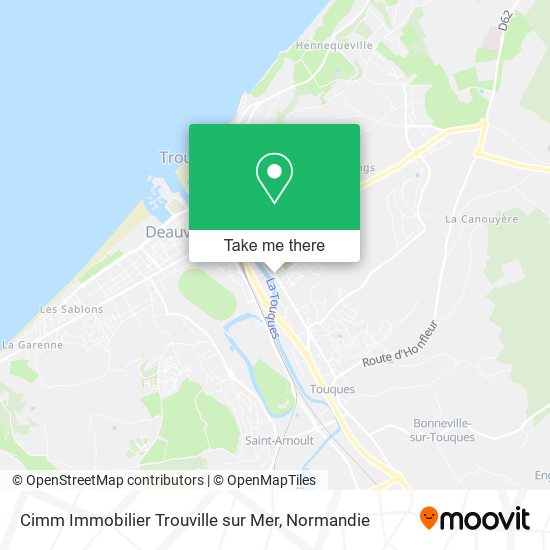 Cimm Immobilier Trouville sur Mer map