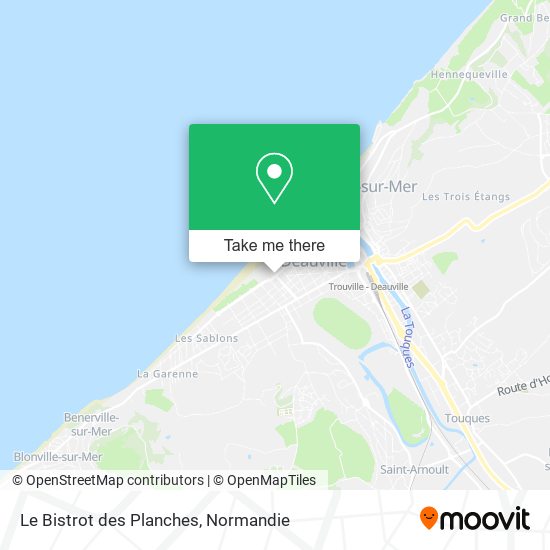 Mapa Le Bistrot des Planches