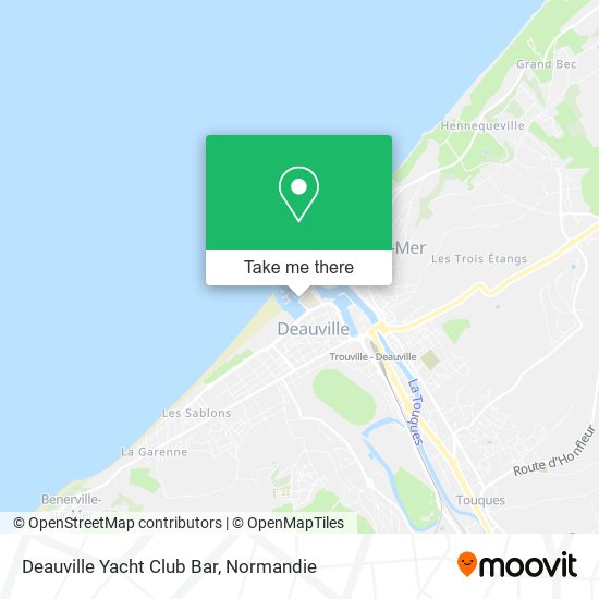 Deauville Yacht Club Bar map