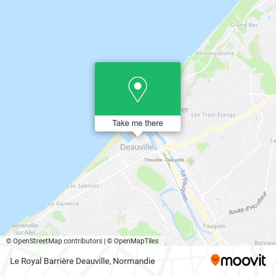 Mapa Le Royal Barrière Deauville