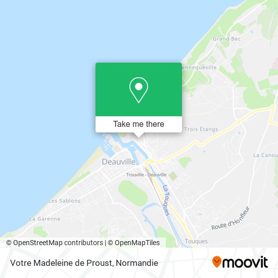 Mapa Votre Madeleine de Proust