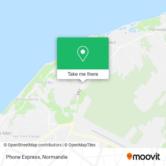 Phone Express map