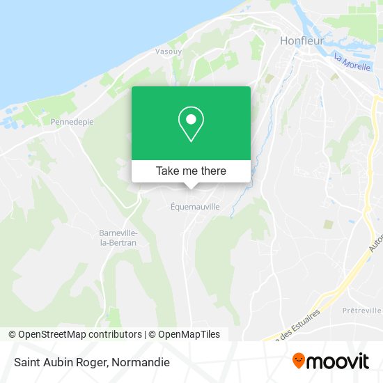 Mapa Saint Aubin Roger