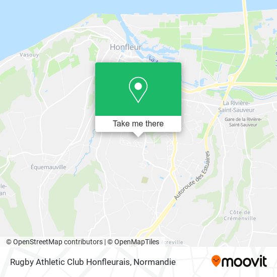 Rugby Athletic Club Honfleurais map