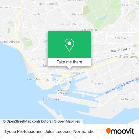 Mapa Lycée Professionnel Jules Lecesne