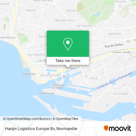 Mapa Hanjin Logistics Europe Bv