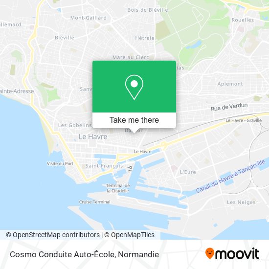 Cosmo Conduite Auto-École map