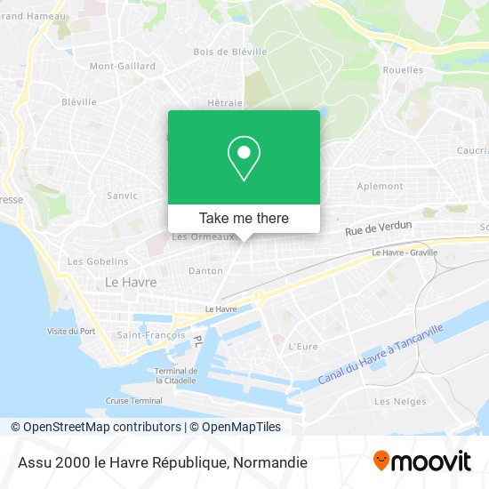 Mapa Assu 2000 le Havre République