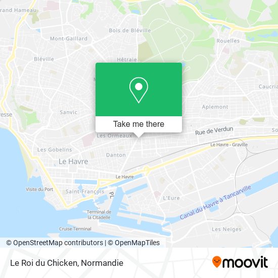 Le Roi du Chicken map