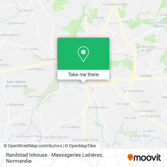 Randstad Inhouse - Messageries Laitières map