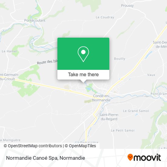 Normandie Canoé Spa map